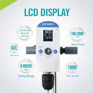 Lachoi High <b>Speed</b> Timing Lab Digital Agitator Laboratory Overhead Stirrer - Product Image 4