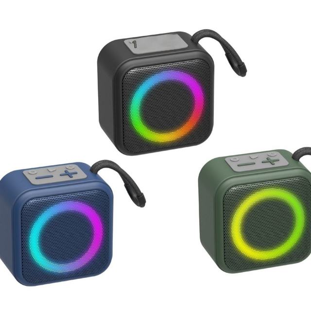 Wireless for Bluetooth Speaker with Portable RGB Light Small Stereo Heavy Subwoofer 5W Output Speaker