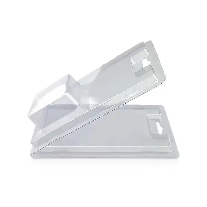 電子製品用の工場カスタムOEM透明透明使い捨てPVCプラスチックワックスメルトクラムシェルブリスター包装