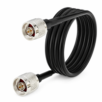 Câble coaxial RF HYT RG58 à double blindage, à faible perte, avec conducteur en cuivre toronné, assemblage personnalisé pour station de base télécom
