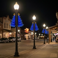 Lumières de Noël 2D à motif de poteau étoilé IP65 pour décorations de maison et de mariage en plein air pour les fêtes d'Halloween et de rue