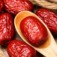 Jujubes rouges séchées, dattes rouges chinoises entières, fruits de jujube pour collation, thé, alimentation, matière première, vente en gros en vrac