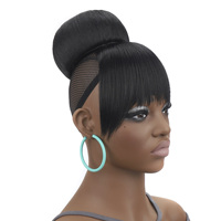 Bandeau africain fracassé Taille YK Soie Pomme Style Taille Double Sideburns Taille Européenne et Américaine Bandeau