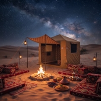 Tente de luxe arabe Majlis, tente de camping imperméable en Oxford robuste, grande tente de safari pour le glamping en plein air, pour l'Arabie Saoudite
