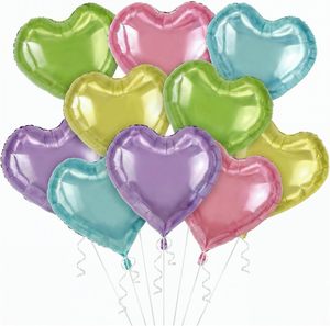 Hot Topic 18-Inch Glossy Solid Aluminum Foil <b>Balloons</b> Promotional Toy Unisex Wedding Birthday Valentine's Day Party <b>Decorations</b> - Product Image 1