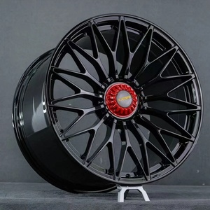 Jantes en alliage d'aluminium forgé noires concaves profondes de 18, 19, 20, 21, 22, 24 pouces pour voitures de tourisme Porsche, <span class=keywords><strong>Bugatti</strong></span>, Audi - Product Image 3