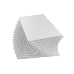 방수 사용자 정의 13.56KHz RFID 빈 ATMEL T5577 화이트 비접촉식 IC 카드 RFID 액세스 제어 카드 - Product Image 1