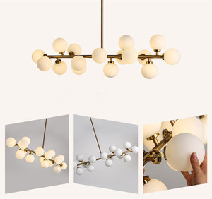 JYLIGHTING <span class=keywords><strong>moderno</strong></span> minimalista illuminazione a LED <span class=keywords><strong>lampadario</strong></span> <span class=keywords><strong>in</strong></span> metallo sferico bolla di <span class=keywords><strong>vetro</strong></span> <span class=keywords><strong>lampadario</strong></span> - Product Image 2