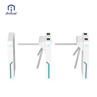 Tourniquet trépied sans balais à mouvement entièrement automatique anti-écrêtlement avec carte RFID / reconnaissance faciale / code QR pour intérieur
