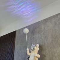 152X40CM Gitaarbeer Alles-in-één Kunstsculptuur Sterrenprojector Luidsprekers RGB Omgevingsverlichting Controle via telefoon Muziek Glow Galaxy DDP