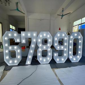 Gran marquesina <span class=keywords><strong>DIY</strong></span> <span class=keywords><strong>letras</strong></span> <span class=keywords><strong>gigantes</strong></span> para Baby Shower fiesta de cumpleaños decoración de fondo - Product Image 6