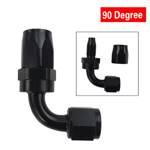 Conectores de Línea de Combustible AN8 Metálicos Azules, Rojos y Negros para Autos Modificados - Product Image 5