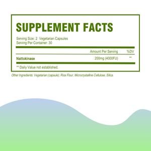 Wholesale <b>Supplement</b> Natural Nattokinase Extract Factory Supply OEM Nattokinase Capsules - Product Image 4