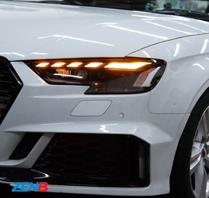 Conjunto de Faros Delanteros para Audi A3 2013-2016, Actualización a Estilo RS, Nuevas Luces LED de Circulación Diurna con Señal de Giro Secuencial, Luces de Proyección - Product Image 4