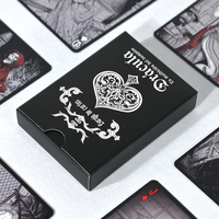 Impression personnalisée de haute qualité, jeu de cartes de poker sur le thème de l'anime, 6,5x9 cm, 54 pages, vernissage brillant, emballage en feuille métallisée