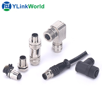 Connecteur de câble étanche mâle-femelle 2 3 4 5 6 7 8 9 10 12 13 14 15 16 17 18 19 broches M5 M8 M12 M16 M23