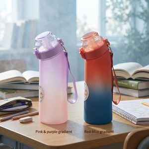 Bouteille d'eau aromatisée personnalisée pour enfants, sans BPA, réutilisable, avec dosettes de saveur, cadeau promotionnel personnalisé pour les marques - Product Image 1