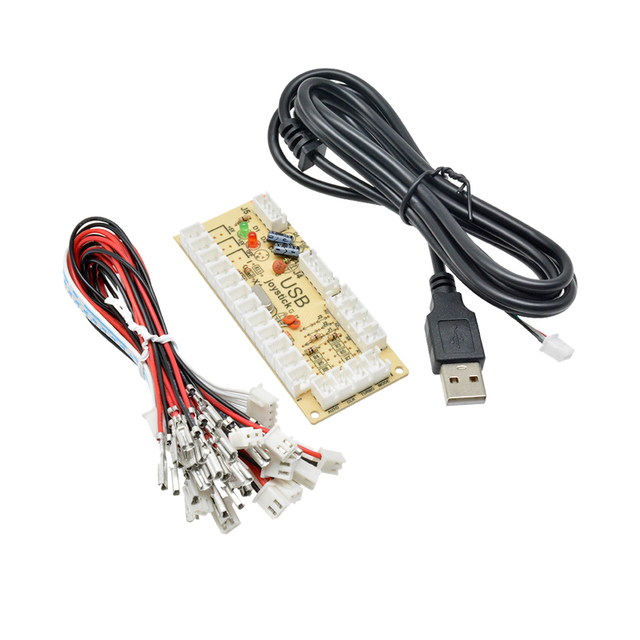 USB Arcade stick circuit board DIY PC joystick controls Little Card chip fighting machine joystick