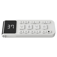 Control Remoto RCT8016 de 16 Teclas de Plástico ABS, Sensación Cómoda, Código Fijo para Inodoro Inteligente