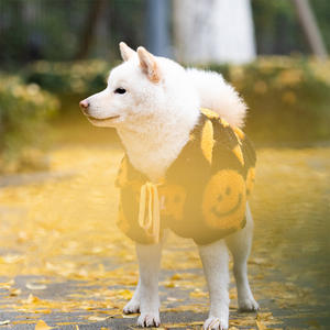 2022 패션 디자이너 개 옷 웃는 얼굴 L-6XL 양털 옷 큰 개 - Product Image 3