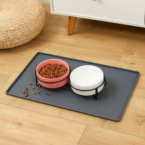 Silicone Pet Dog Cat Mat Waterproof Non Slip Pet Dog Cat Bowl Placemat Mats - Product Image 1