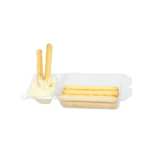 Factory Oem Mini Biscuits Cup Delicious Kids Cracker Sticks Chocolate Strawberry Dip Finger Biscuit