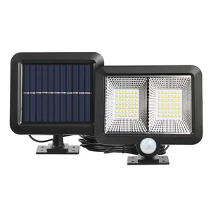 Separate Solar Panel And Wall Lamp 5M Wire Solar Led Lights For Domestic Use With Two Blocks