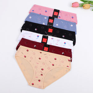 Slip classici UOKIN con stampa floreale, 95% cotone, morbidi e comodi, <span class=keywords><strong>per</strong></span> donna, tessuto di alta qualità, confezione da 12 pezzi assortiti. - Product Image 2