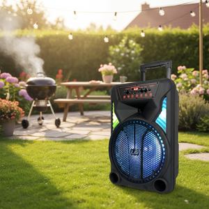 Karaoké Extérieur Microphone Sans Fil 12 Pouces 20W RGB Carte TF Son Hi-Fi pour Système de Haut-Parleurs 5.0 avec 2 Microphones Cinéma à Domicile - Product Image 2