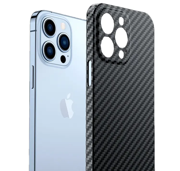 Bulletproof fabric carbon fiber Kevlar lightweight phone case for iphone 14