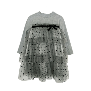 Váy Xòe Bé Gái Nhiều Lớp Đuôi Búp Bê Dễ Thương Mẫu Cổ Điển Váy Dài Sợi Hình Trụ - Product Image 3