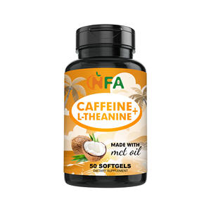 Cápsulas blandas de cafeína y L-teanina OEM ODM con triglicéridos de cadena media que funcionan en conjunto para proporcionar una energía suave y concentrada - Product Image 1