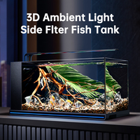 YEE Aquarium de Bureau en Verre Ultra Clair Personnalisé pour la Décoration, avec Accessoires d'Aquarium – Vente en Gros