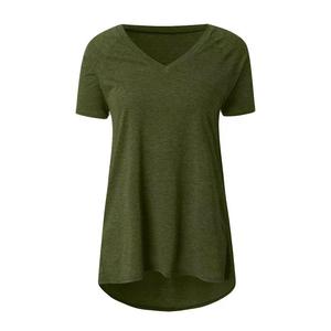 S-<span class=keywords><strong>5XL</strong></span> Verão fresco das mulheres sólido Multi Color Top V-neck curto manga camisa Chiffon blusa - Product Image 4