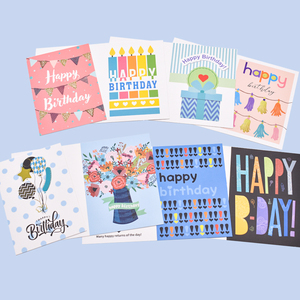 Custom Funny Design Happy Birthday <strong>Paper</strong> Greeting Cards Art <strong>Paper</strong> with Logo and Envelope Thank You <strong>Print</strong> Your Own Message - Product Image 4