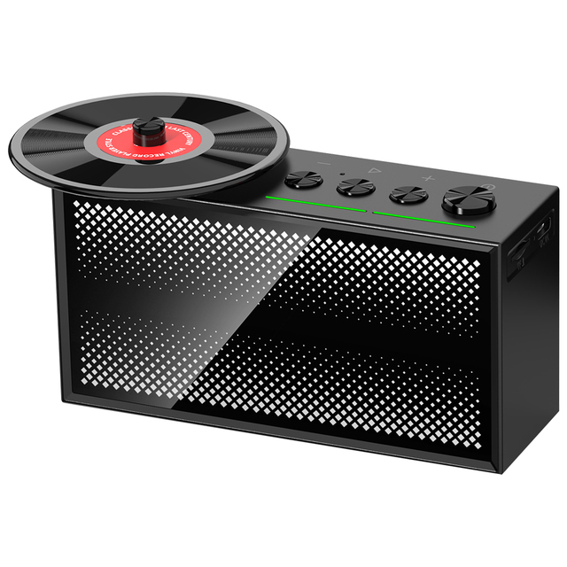 OEM Retro CD Player Design Bt 5.4 Speaker with RGB Lights, HiFi Sound, TWS Pairing, TF/AUX Support, Portable Wireless Speaker