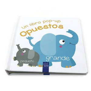 Libro Pop-up Personalizzato per Bambini, Apprendimento degli Opposti in Spagnolo con Struttura Fustellata, Inchiostro Ecologico, Angoli Arrotondati Sicuri - Product Image 1