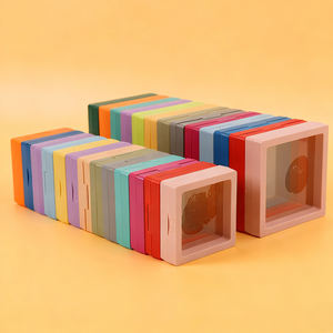 Boîte d'emballage pour bijoux en film PE transparent avec logo personnalisé SIFOO, cadre flottant 3D coloré, support <span class=keywords><strong>de</strong></span> rangement pour bijoux - Product Image 5