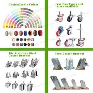 Ruote Girevoli Industriali in Acciaio Inox e Poliuretano con Freno, Capacità 200/250/300/350kg, Diametro 4/5/6/8 Pollici, Prezzo di Fabbrica, Kenya 125mm 200mm - Product Image 6