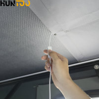 Huntoo auvent rigide pliable et étanche pour camping-car, léger, moderne, extensible, à glissière, pour camionnettes de toutes tailles