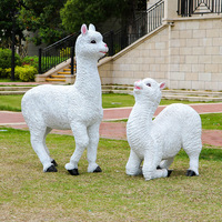 Sculpture de cheval grandeur nature en FRP résistante aux intempéries, statue d'animal en résine pour la décoration extérieure de jardins et de places publiques