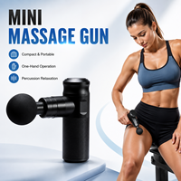 Mini pistolet de massage fascial portatif à 4 têtes pour les masseurs myofasciaux