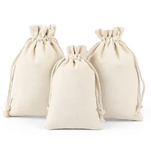 Sac de courses double en mousseline de coton biologique avec logo personnalisé, sac à cordon en toile imprimé sérigraphié avec motif lettres, sac anti-poussière - Product Image 4