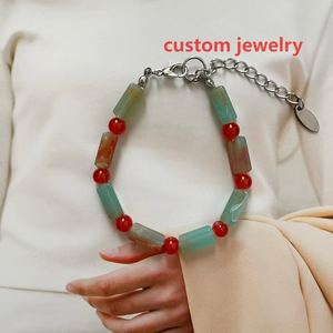 Customizable Jewelry Personalized Birthstone Beaded <strong>Necklace</strong> Bracelet Wholesale Supplier Custom Gemstone Jewelry - Product Image 1