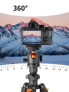 Trípode para cámara <span class=keywords><strong>K</strong></span> & <span class=keywords><strong>F</strong></span> Concept O234A con brazo extensible, trípode para cámara de viaje, trípode móvil con soporte para teléfono soporte para fotografía - Product Image 3