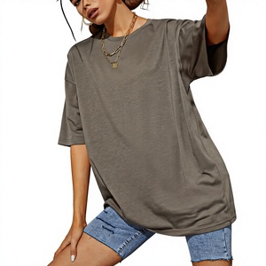Women's Plus Size Short Sleeve Embroidered T-Shirts High Quality 100% Cotton Eco-Friendly Customizable Breathable Quick Dry - Product Image 4