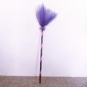 Balai de sorcière en plastique, accessoire de costume d'Halloween, balai magique coloré, décoration unisexe pour fêtes et spectacles - Product Image 4