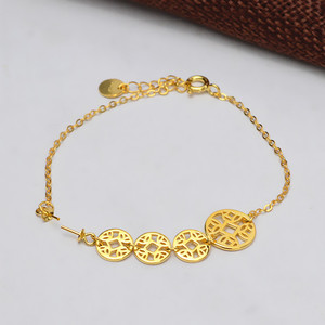 Nouveau bracelet en argent S925 et cuivre à faire soi-même, bijoux de mode pour femmes, charme avec trou pour cordon, accessoire - Product Image 2