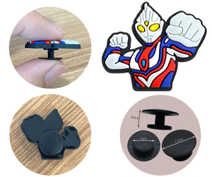 Vente en gros de chaussures de randonnée et de camping en plein air, breloques en PVC, chaussures en caoutchouc souple, accessoires, breloques pour enfants, sandales pour adultes - Product Image 2