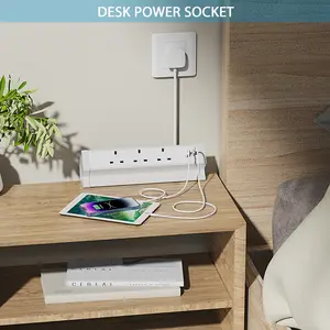 Smart Power Plug Plug Steckdosen leiste mit USB-Steckdosen EU-Klemm buchse perfekt für beliebte Steckdosen-Erweiterungs lösungen